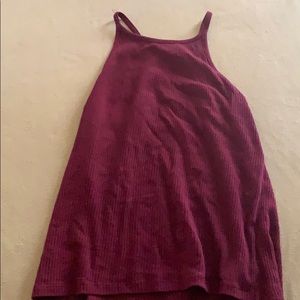 Maroon halter top